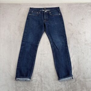 A.P.C. Petit Standard Droit Etroit Jeans in Blue Selvedge Denim Men 31x30